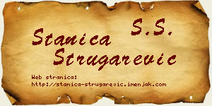 Stanica Strugarević vizit kartica